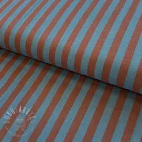 Bomullstyg YARN DYED BIG Stripes brown