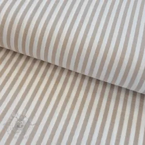 Dubbelgasväv/muslin YARN DYED Summer stripe beige