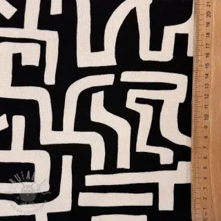 Kardat sweatshirttyg JOGGING Abstract black natural
