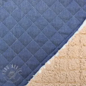 Vadderat tyg DENIM blue