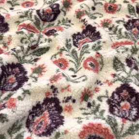 Kappmaterial TEDDY JACQUARD Pretty mix design F