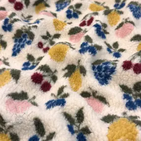 Kappmaterial TEDDY JACQUARD Pretty mix design E