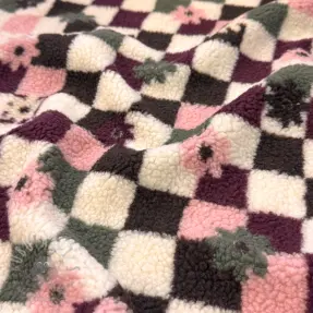 Kappmaterial TEDDY JACQUARD Pretty mix design C