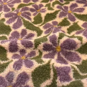 Kappmaterial TEDDY JACQUARD Pretty mix design B