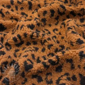Kappmaterial TEDDY Panther love brown