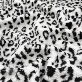 Kappmaterial TEDDY Panther love off white