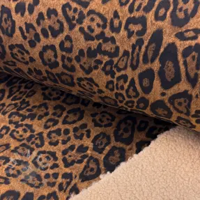 Kappmaterial TEDDY SUEDE Panther light brown