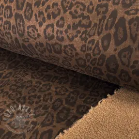 Kappmaterial TEDDY SUEDE Panther brown