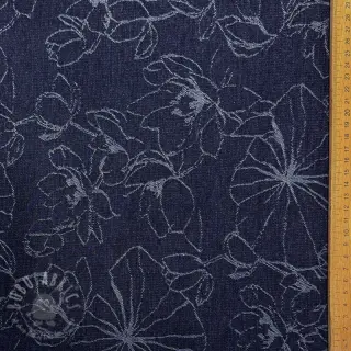 JEANS EMBROIDERY Jacquard Flowers
