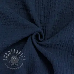 Dubbelgasväv/muslin navy