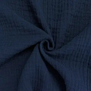 Dvojitá gázovina/mušelín navy