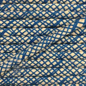 Bomullssnöre 1 cm blue