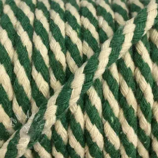 Bomullssnöre 5 mm green ecru