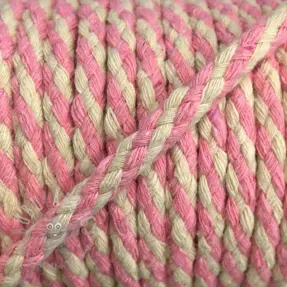 Bomullssnöre 5 mm light pink ecru