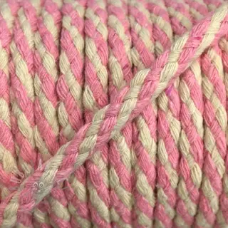 Bomullssnöre 5 mm light pink ecru