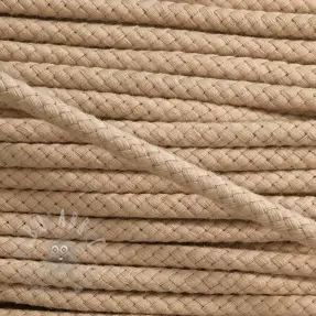 Bomullssnöre 8 mm beige
