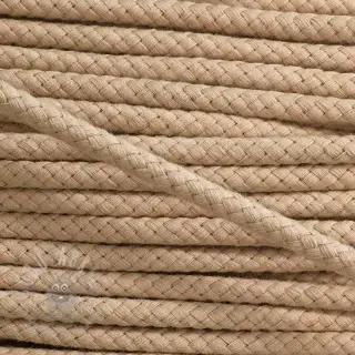 Bomullssnöre 8 mm beige