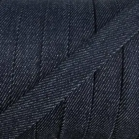 Bavlnená šnúra plochá 15 mm Denim navy