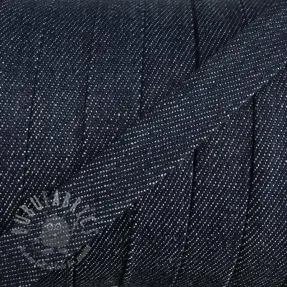 Bomullssnöre platt 15 mm Denim navy