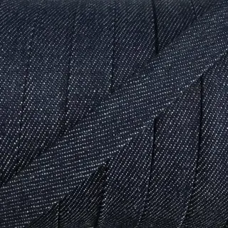 Bavlnená šnúra plochá 15 mm Denim navy