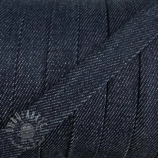 Bomullssnöre platt 15 mm Denim navy