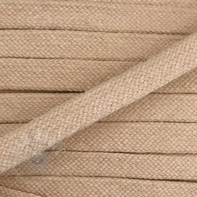 Bomullssnöre platt 15 mm beige