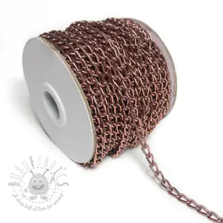 Metallkedja 5 mm old pink