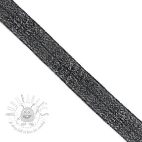 Kantelastik glitter 20 mm black