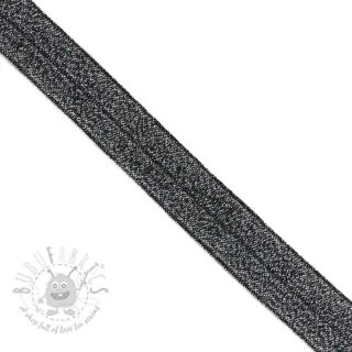 Kantelastik glitter 20 mm black