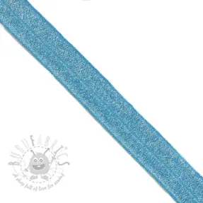Kantelastik glitter 20 mm blue