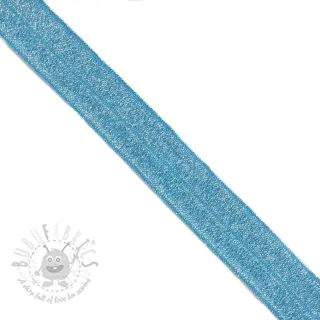 Kantelastik glitter 20 mm blue