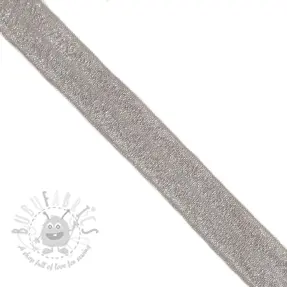 Kantelastik glitter 20 mm grey