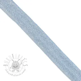 Kantelastik glitter 20 mm light blue