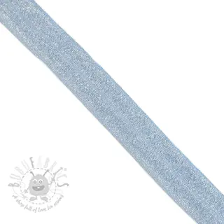 Kantelastik glitter 20 mm light blue