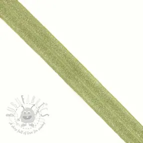 Kantelastik glitter 20 mm lime