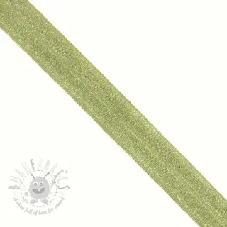 Kantelastik glitter 20 mm lime