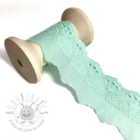 Krajka Heart light mint