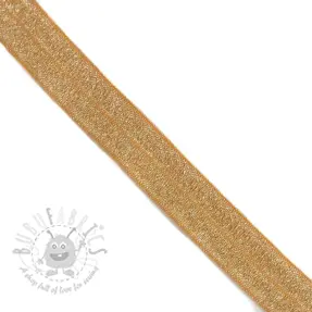 Kantelastik glitter 20 mm ochre