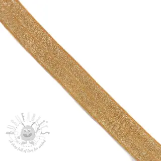 Kantelastik glitter 20 mm ochre