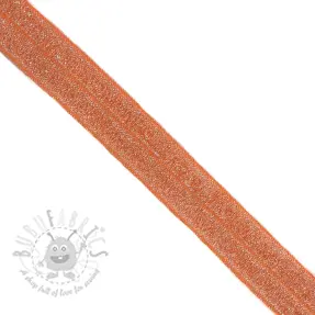 Kantelastik glitter 20 mm orange