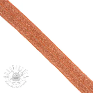 Kantelastik glitter 20 mm orange