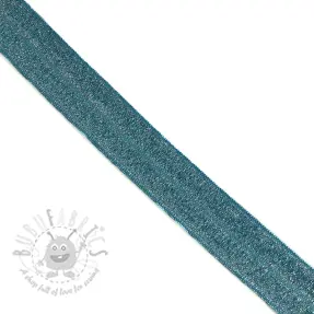 Kantelastik glitter 20 mm petrol