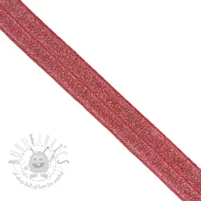 Kantelastik glitter 20 mm red