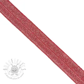 Kantelastik glitter 20 mm red