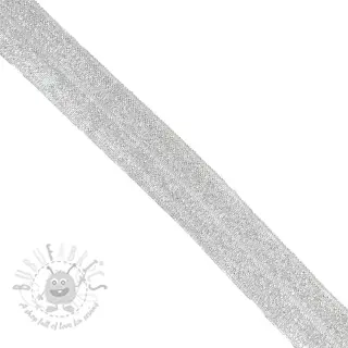 Kantelastik glitter 20 mm white