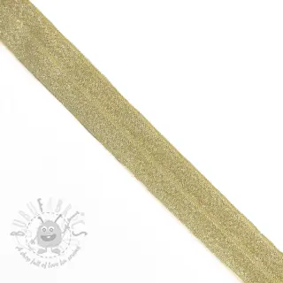 Kantelastik glitter 20 mm yellow