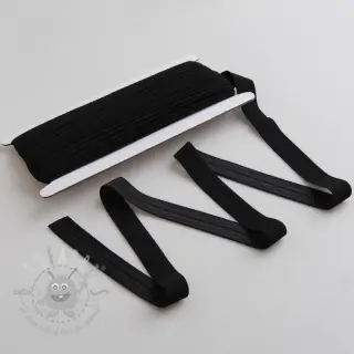 Kantelastik matt 20 mm svart