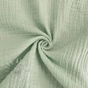 Dubbelgasväv/muslin mint ORGANIC
