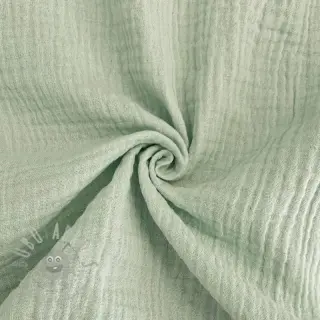 Dubbelgasväv/muslin mint ORGANIC