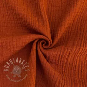 Dubbelgasväv/muslin rust ORGANIC